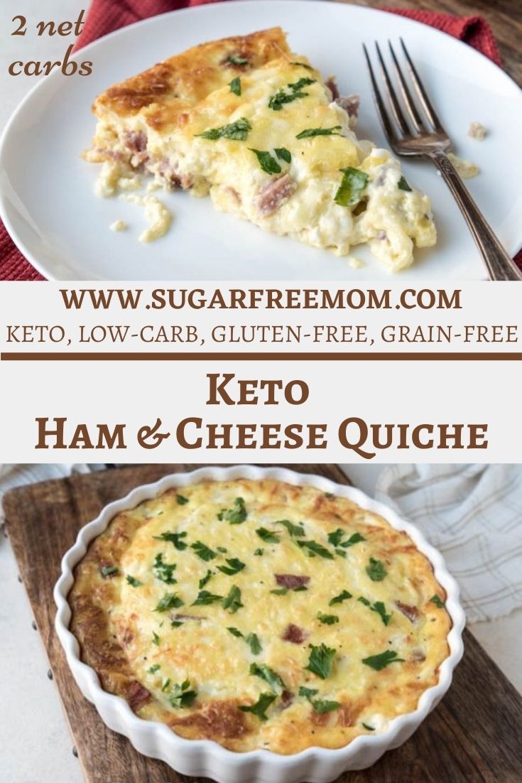 Crustless Keto Ham & Cheese Quiche (Carnivore, Gluten Free)