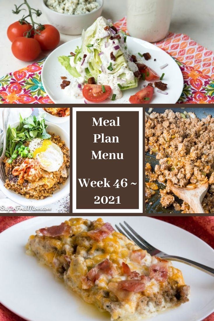 Low-Carb Keto Fasting Meal Plan Menu Week 46