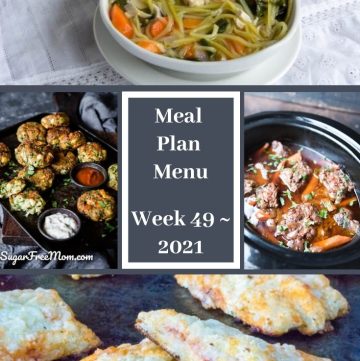 Meal Plan Menu Week 49 2021 - Pinterest