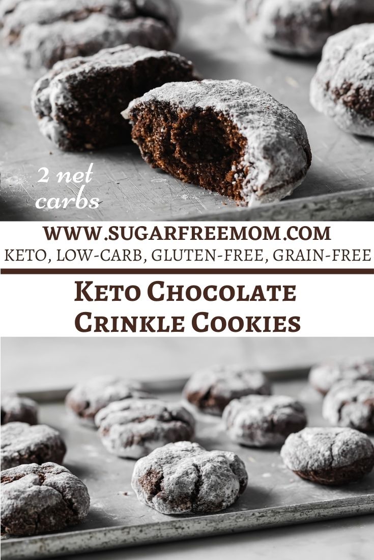 Easy Keto Chocolate Crinkle Cookies made in 20 minutes and all in one bowl!