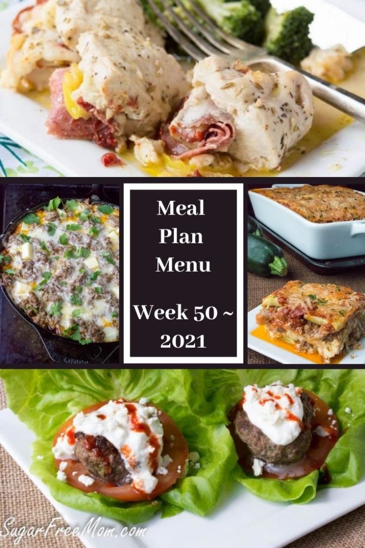 Low-Carb Keto Fasting Meal Plan Menu Week 50 - Sugar-Free Mom