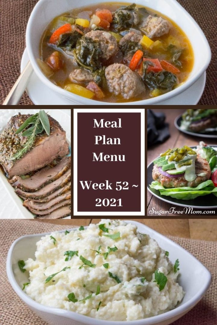 Low-Carb Keto Fasting Meal Plan Menu Week 52 - Sugar-Free Mom