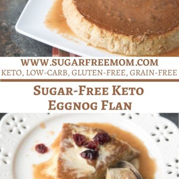 Sugar Free Keto Eggnog Flan - Pinterest Graphic
