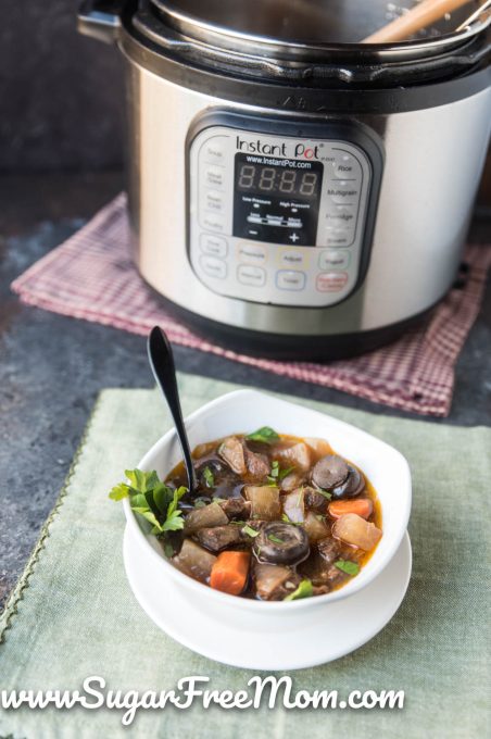 Low Carb Instant Pot Keto Beef Stew - Sugar-Free Mom