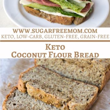 Keto Coconut Flour Bread - Pinterest Graphic
