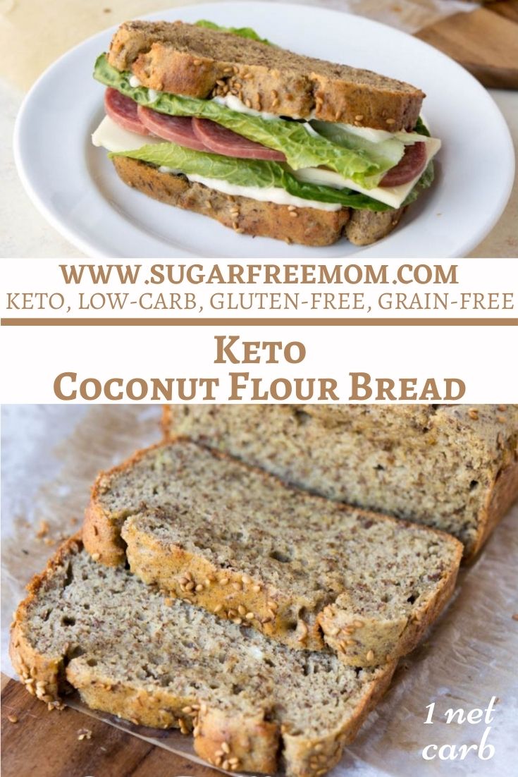Keto Coconut Flour Bread (Low Carb, Nut Free, Paleo)