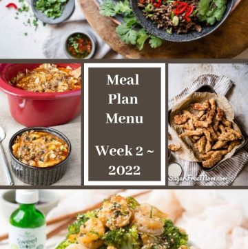 Meal Plan Menu Week 2 2022 - Pinterest