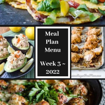 Meal Plan Menu Week 3 2022 - Pinterest