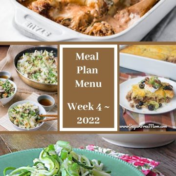 Meal Plan Menu Week 4 2022 - Pinterest