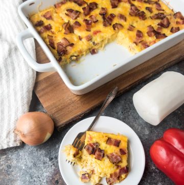 Low Carb Hashbrown Breakfast Casserole