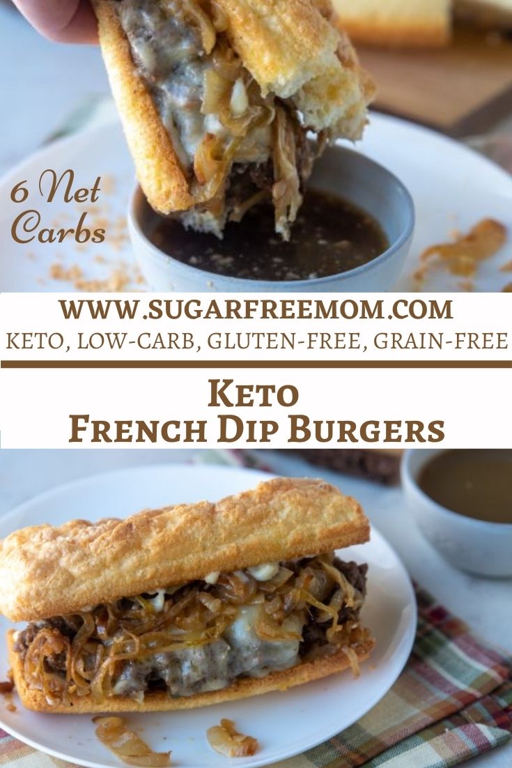 Low Carb Keto French Dip Burgers