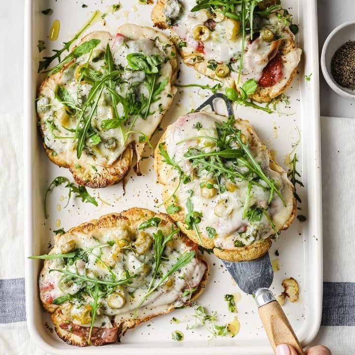 Italian Melt Roasted Cauliflower Steaks
