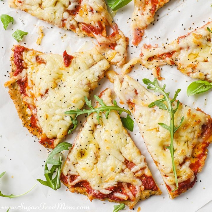 Low Carb Keto Chicken Crust Pizza ( Gluten Free, Nut Free) - Sugar-Free Mom