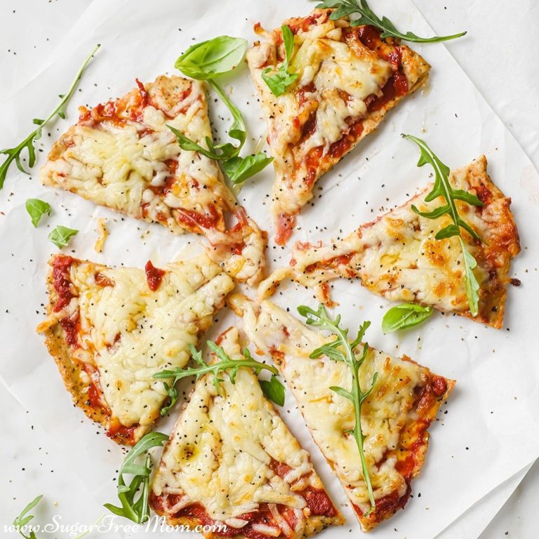 Low Carb Keto Chicken Crust Pizza ( Gluten Free, Nut Free) - Sugar-Free Mom