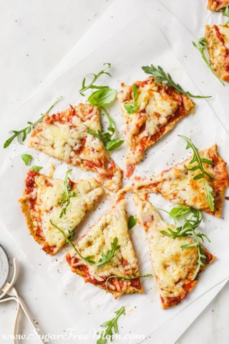 Low Carb Keto Chicken Crust Pizza ( Gluten Free, Nut Free) - Sugar-Free Mom