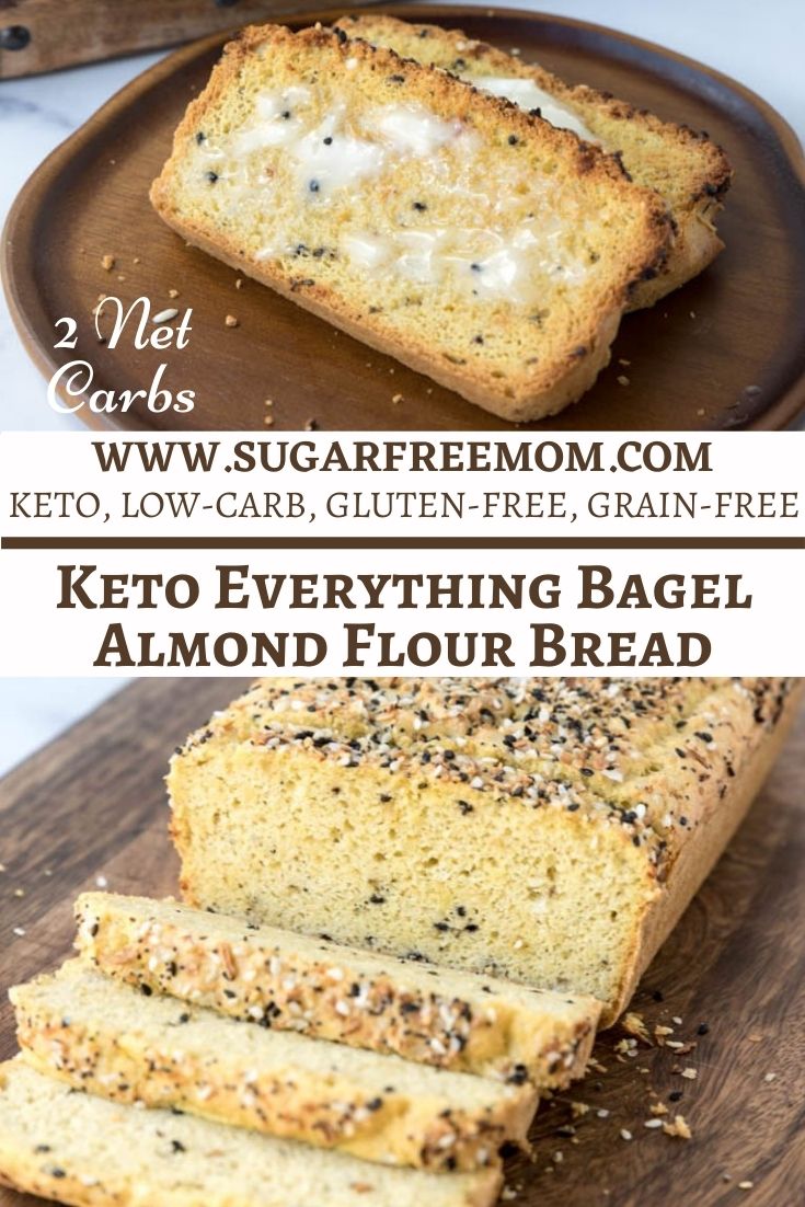 Keto Everything Bagel Almond Flour Bread (Low Carb, Gluten Free)