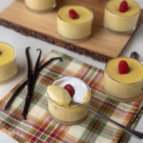 Easy Sugar Free Low Carb Keto Scrambled Egg Vanilla Pudding