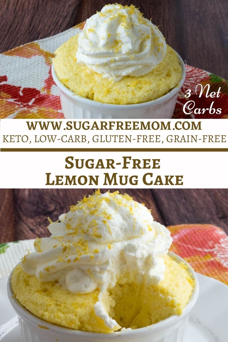 Sugar-Free Lemon Mug Cake