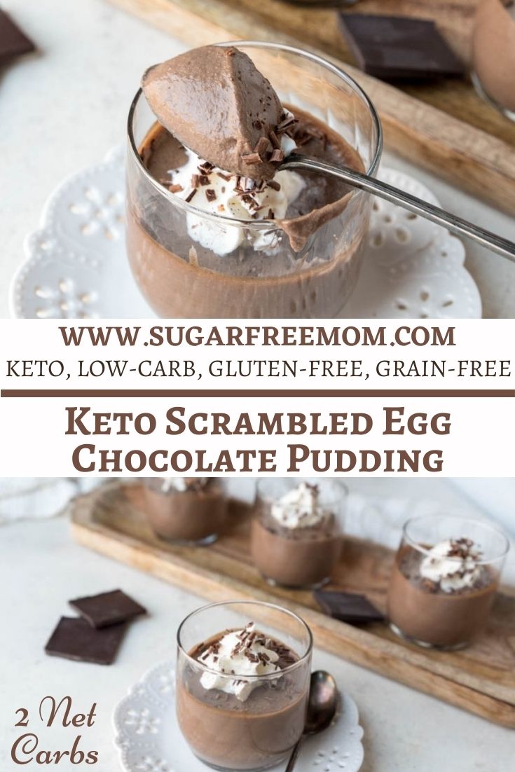 Sugar Free Scrambled Egg Chocolate Pudding (Keto, Low Carb)