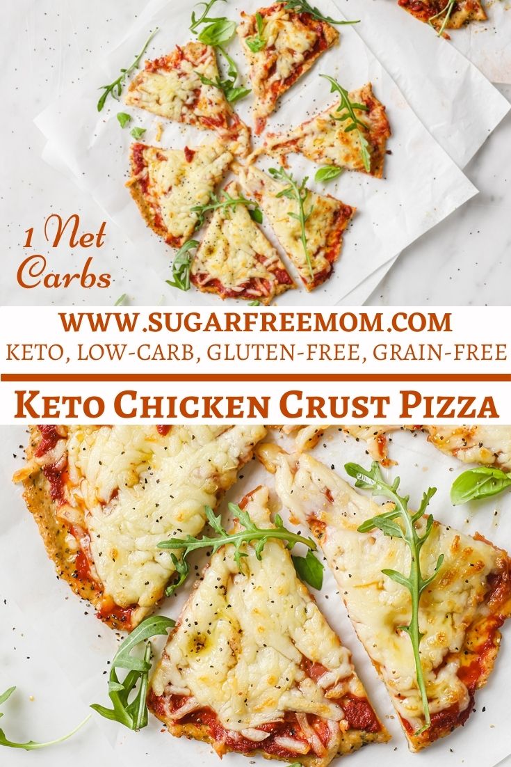 Low Carb Keto Chicken Crust Pizza ( Gluten Free, Nut Free)