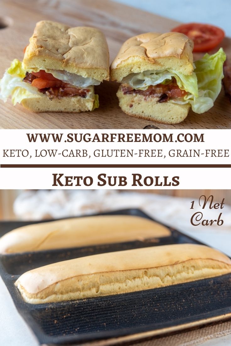 Low Carb Keto Sub Roll (Grinder, Hoagie)