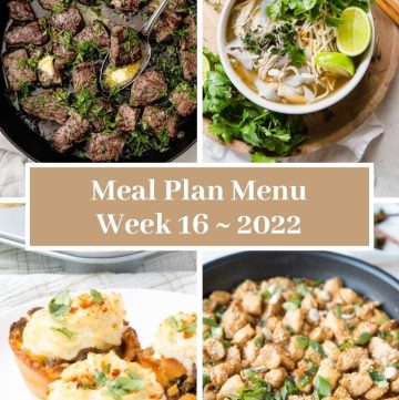 Low-Carb Keto Fasting Meal Plan Menu Week 16