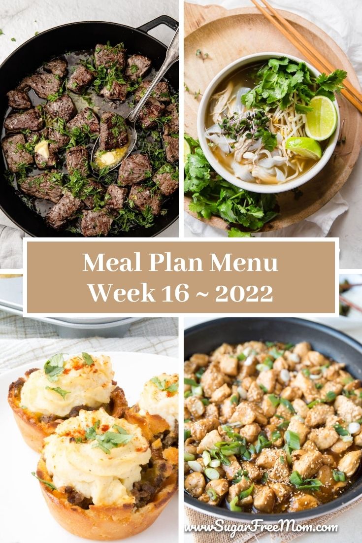 Low-Carb Keto Fasting Meal Plan Menu Week 16