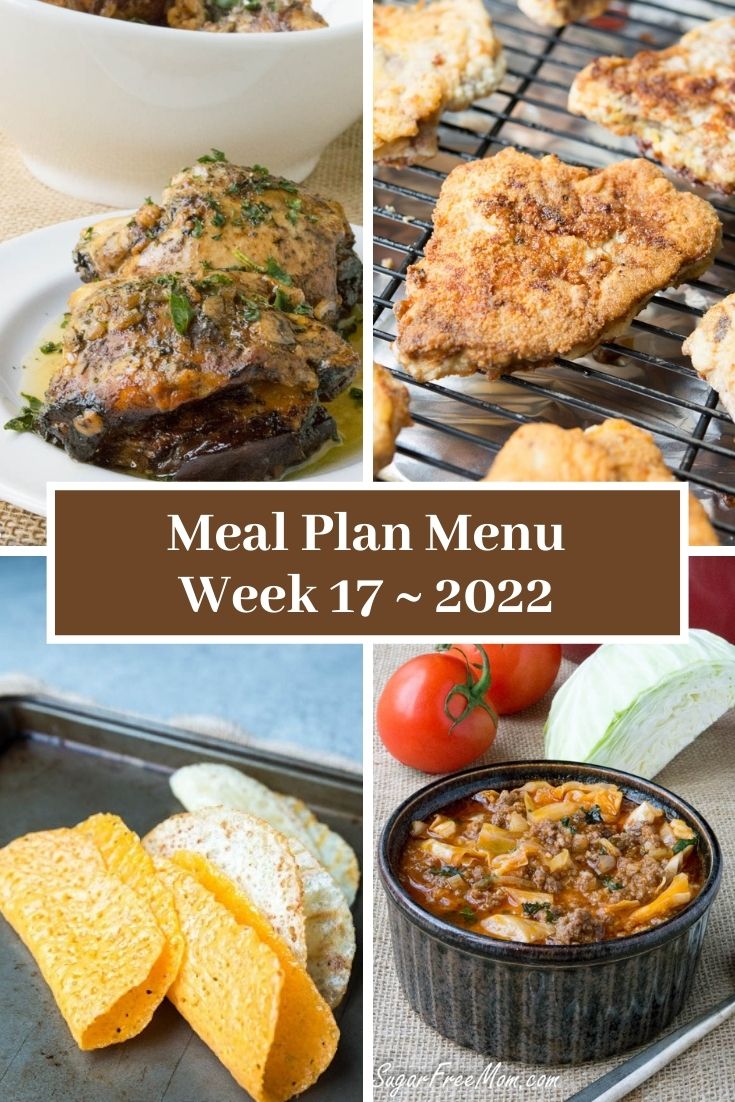 Low-Carb Keto Fasting Meal Plan Menu Week 17