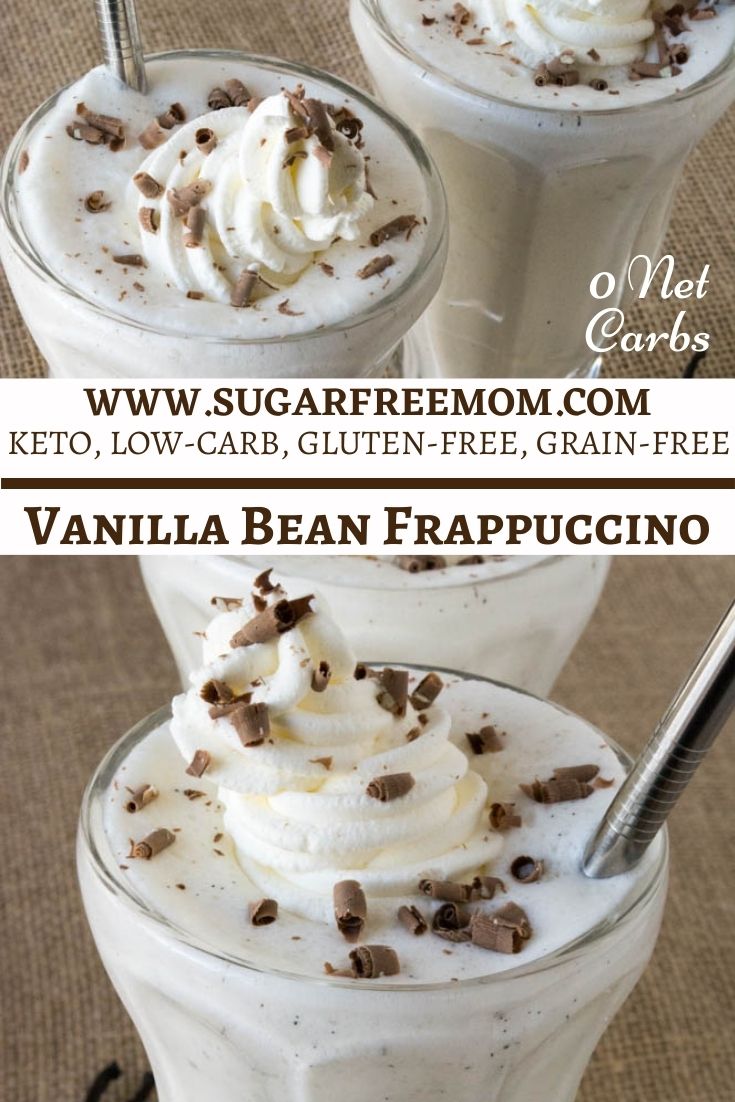 Sugar Free Vanilla Bean Frappuccino (Keto, Low Carb)