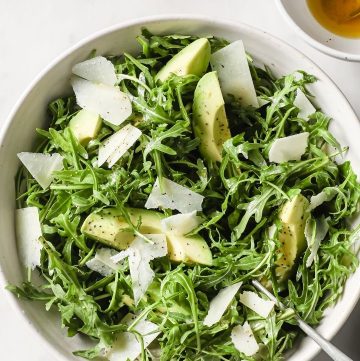 Easy Arugula Avocado Salad
