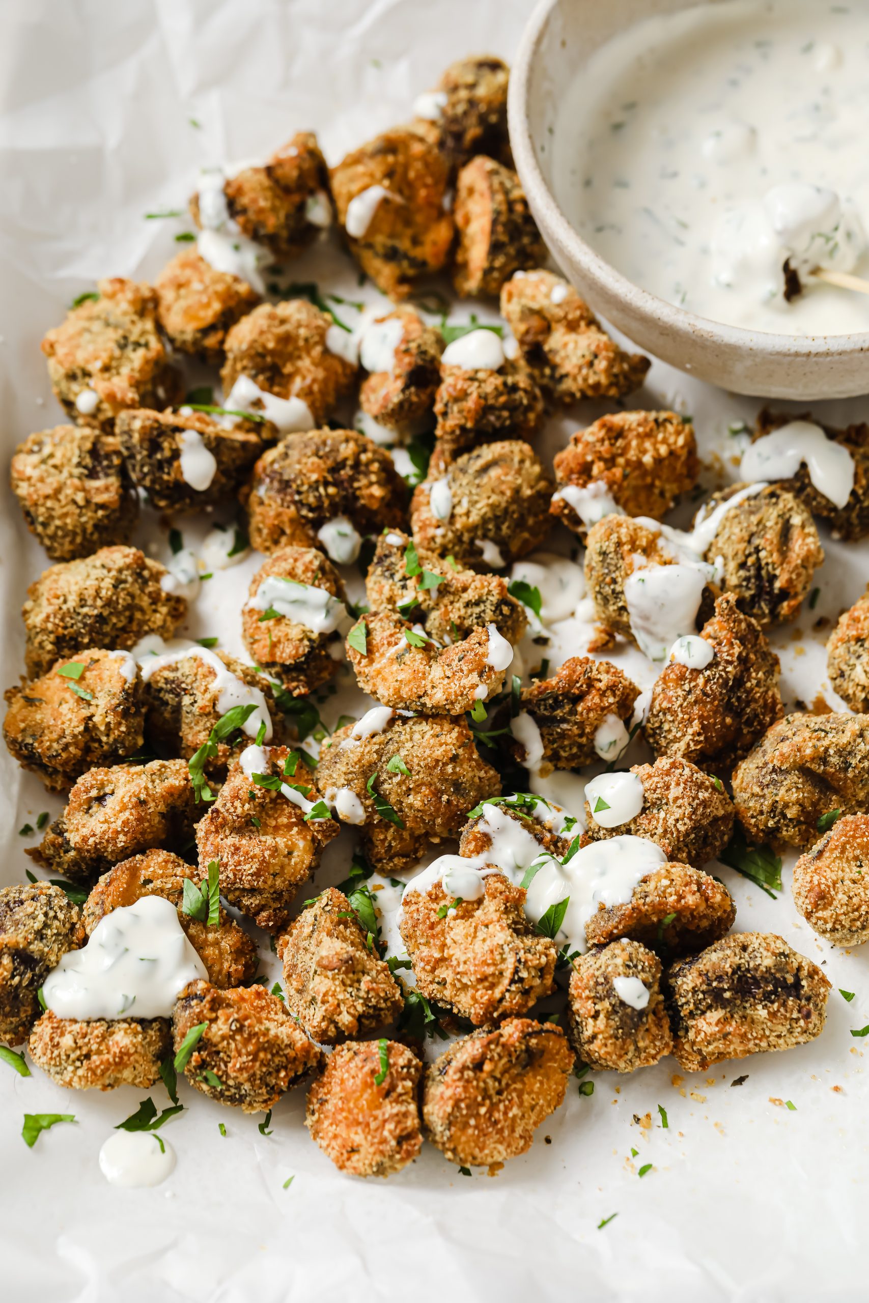 Air Fryer Keto Breaded Mushrooms - Sugar-Free Mom