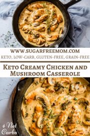 Keto Chicken Mushroom Casserole (One Pan)