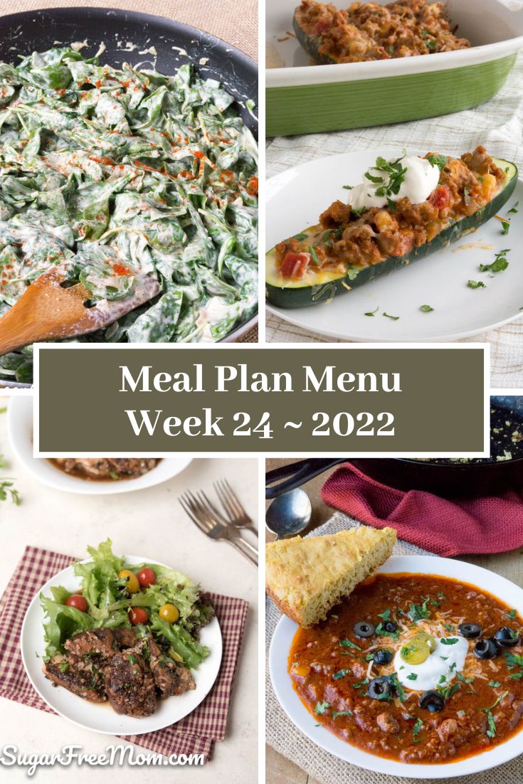 Low-Carb Keto Fasting Meal Plan Menu Week 24