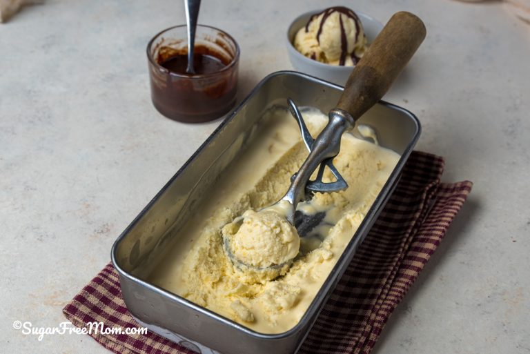 Keto Sugar Free Vanilla Ice Cream
