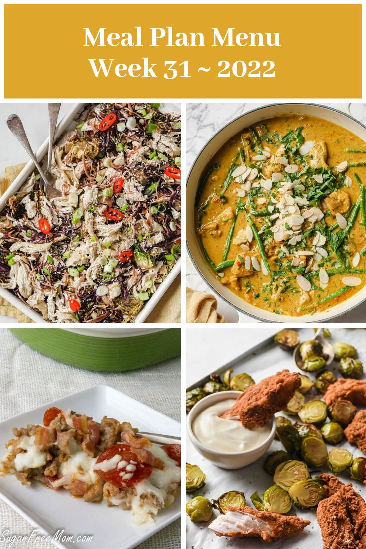 Low-Carb Keto Fasting Meal Plan Menu Week 31