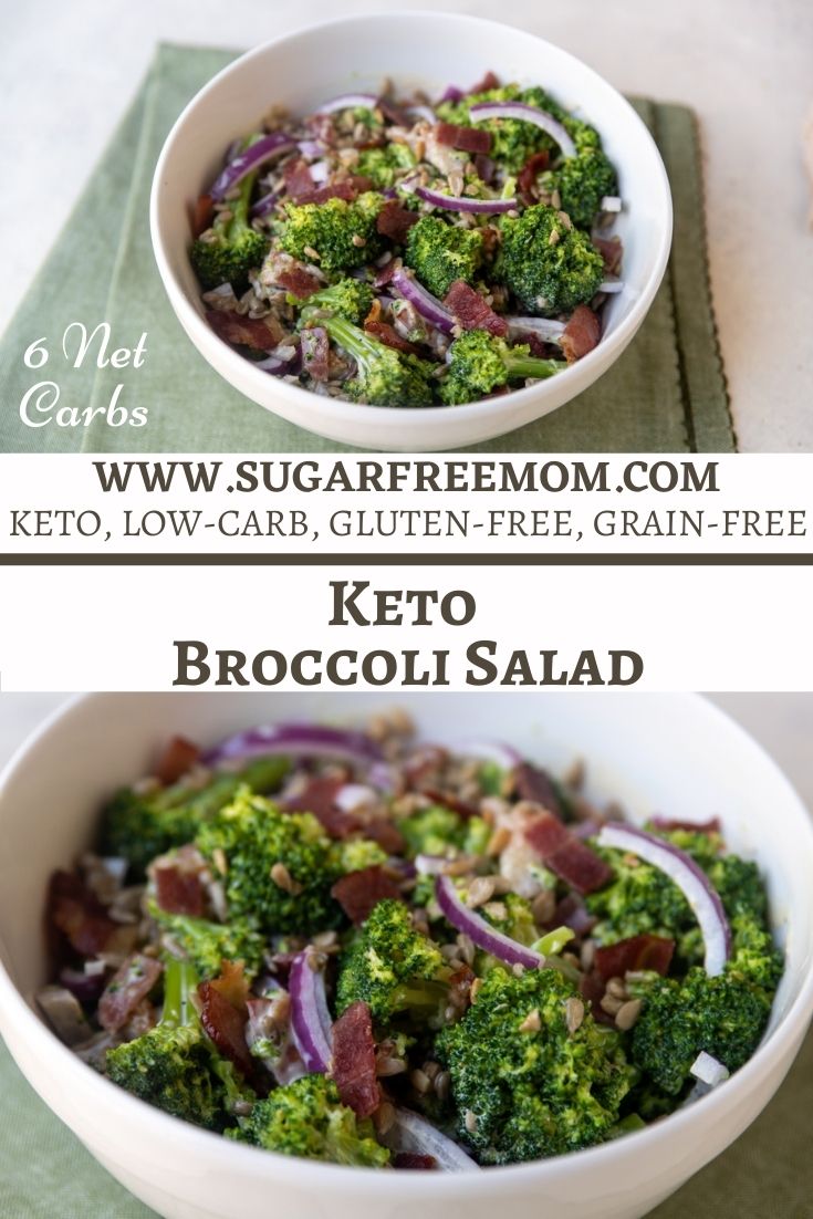 Keto Broccoli Salad (Low Carb, Dairy Free, Nut Free, Gluten Free)