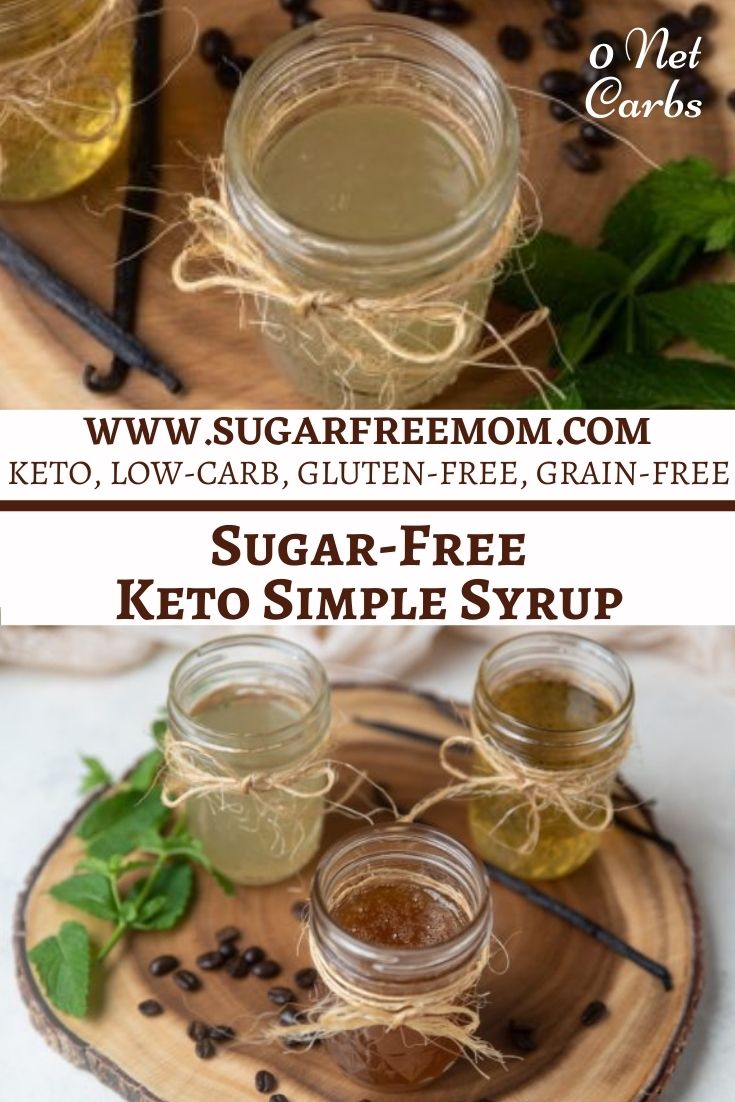 Sugar Free Keto Simple Syrup (Allulose, Monk Fruit, Stevia)