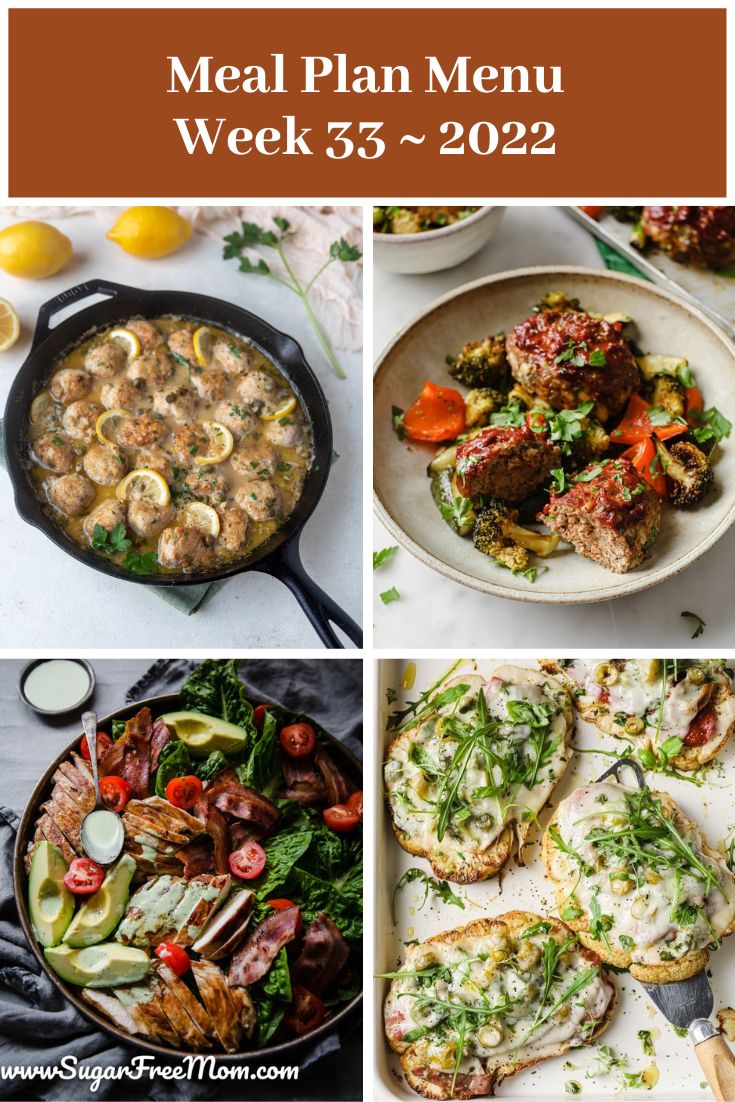 Low-Carb Keto Fasting Meal Plan Menu Week 33