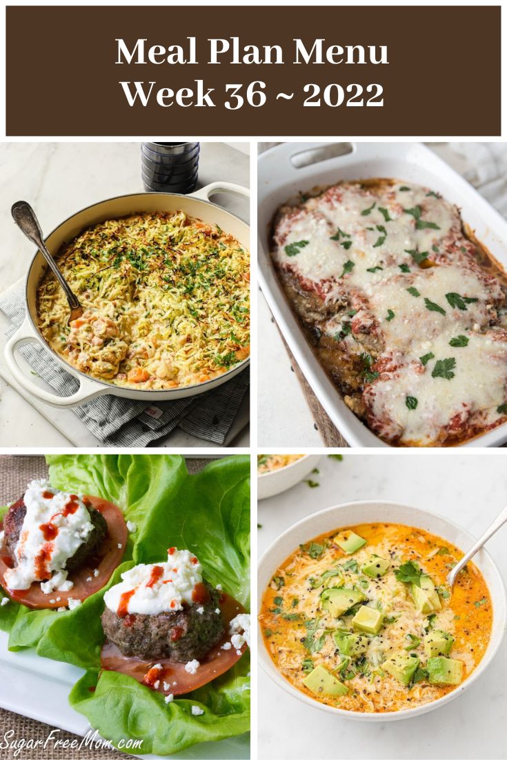 Low-Carb Keto Fasting Meal Plan Menu Week 36