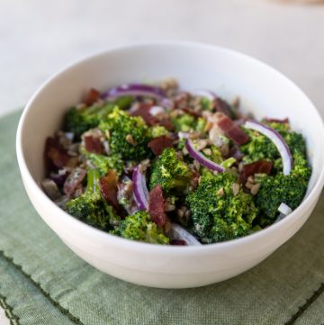 Keto Broccoli Salad (Low Carb, Dairy Free, Nut Free, Gluten Free)