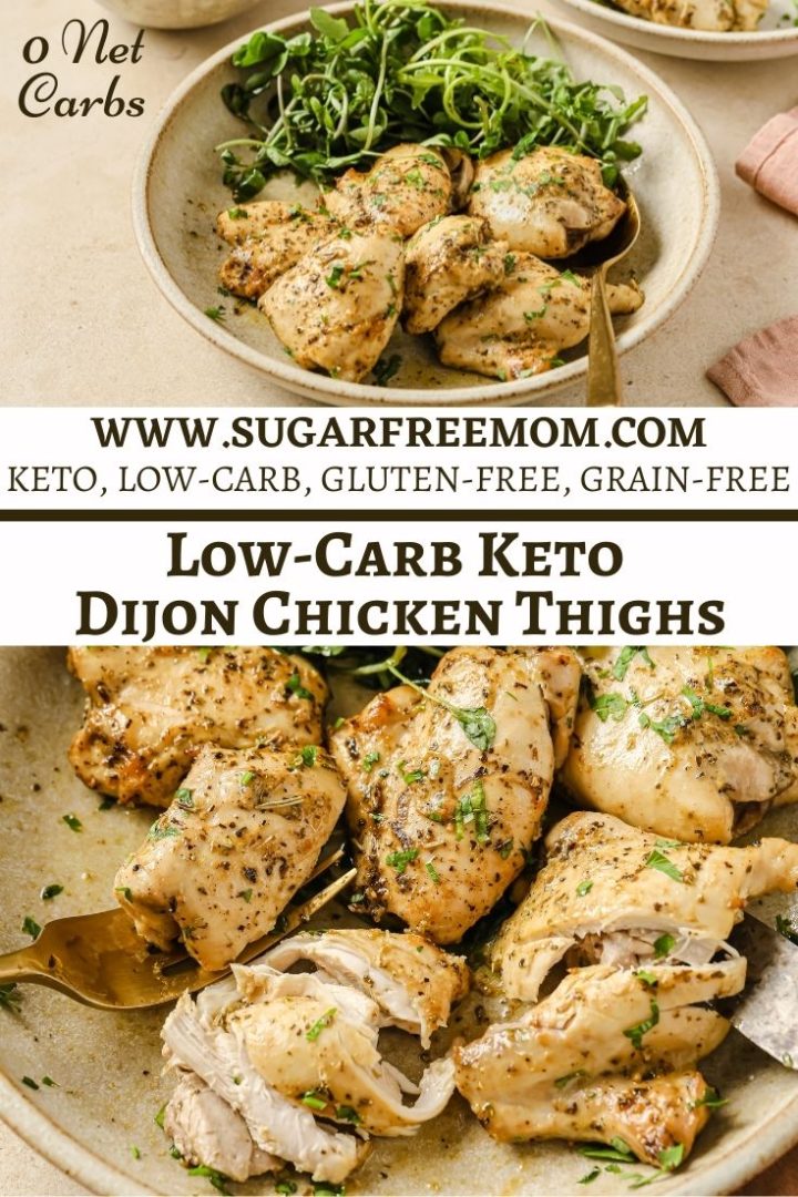 Low-Carb Keto Dijon Chicken Thighs - Sugar-Free Mom