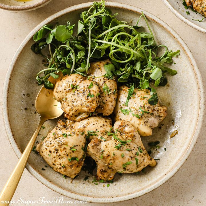 Low-Carb Keto Dijon Chicken Thighs - Sugar-Free Mom