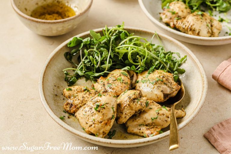 LowCarb Keto Dijon Chicken Thighs