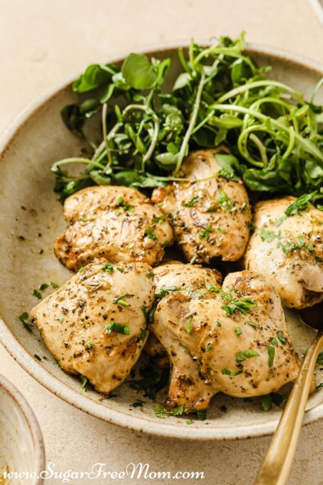 Low-Carb Keto Dijon Chicken Thighs - Sugar-Free Mom