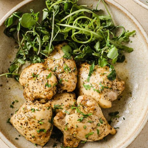 LowCarb Keto Dijon Chicken Thighs