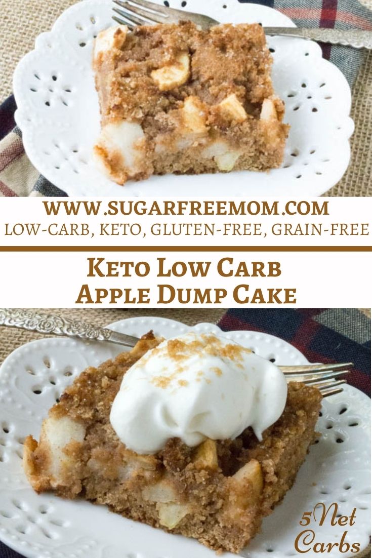 Keto Low Carb Apple Dump Cake (Gluten Free)