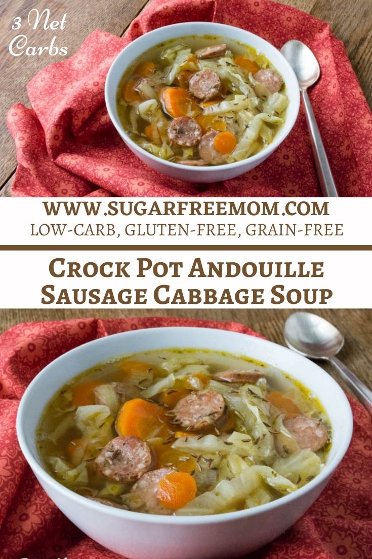 Slow Cooker Cabbage Soup with Sausage