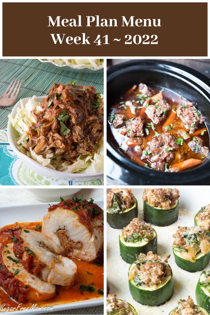 Low-Carb Keto Fasting Meal Plan Menu Week 41