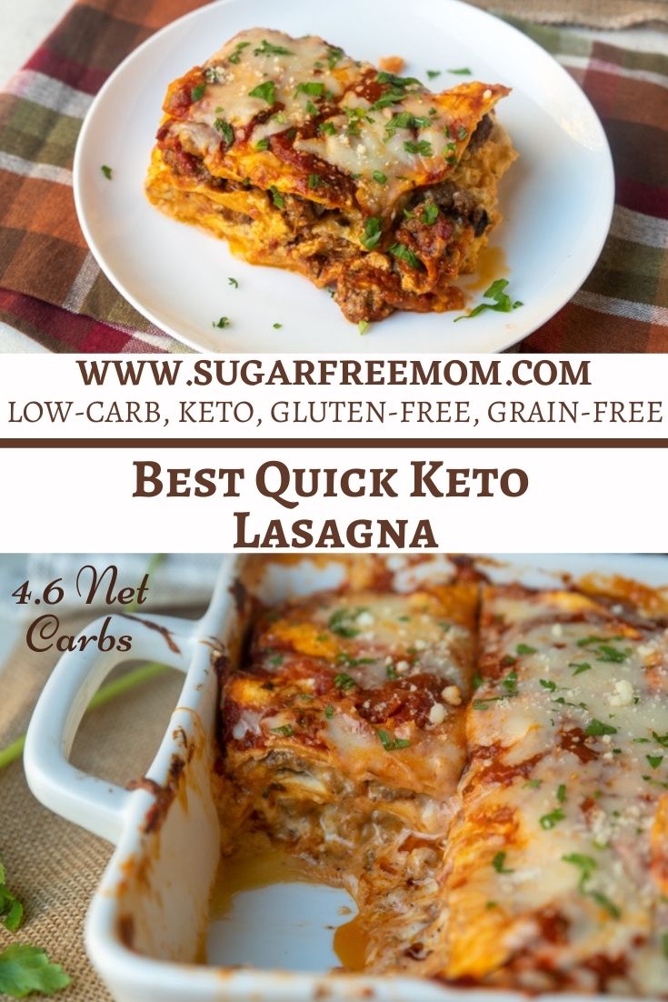 Best Quick Keto Lasagna Recipe (Low Carb, Gluten Free)