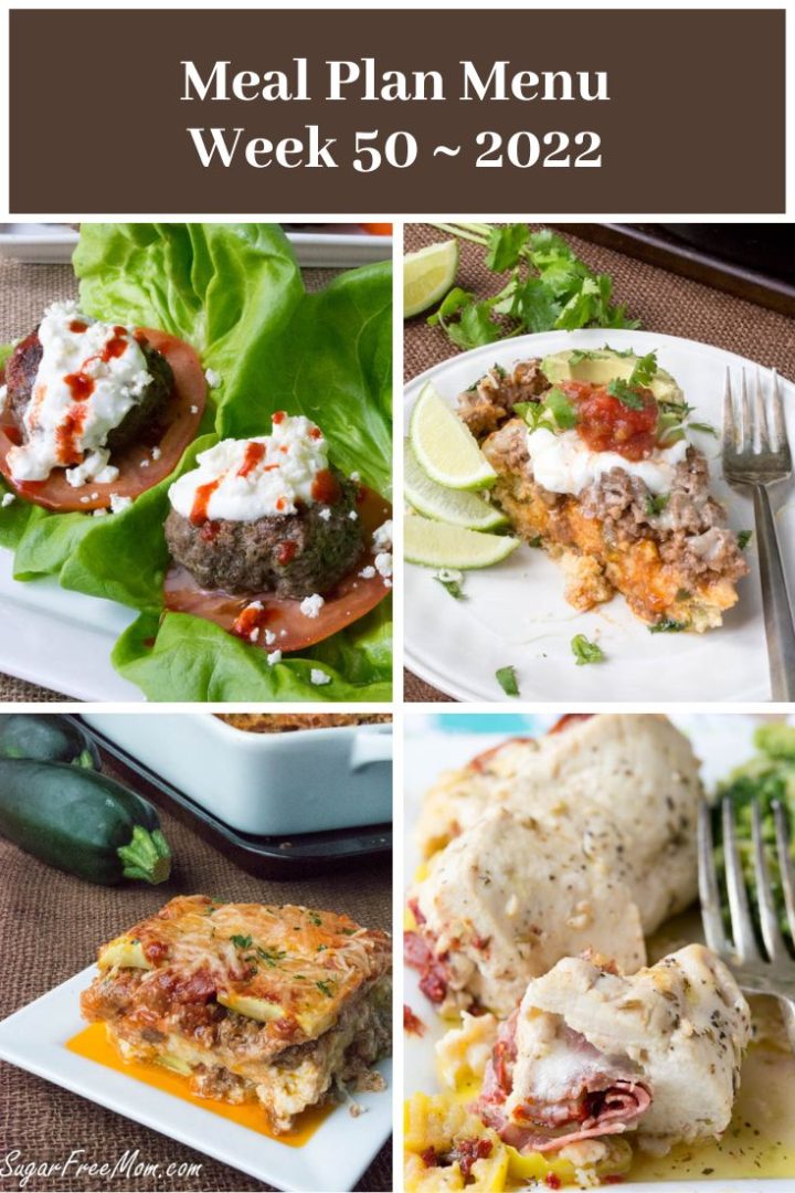 Low-Carb Keto Fasting Meal Plan Menu Week 50 - Sugar-Free Mom